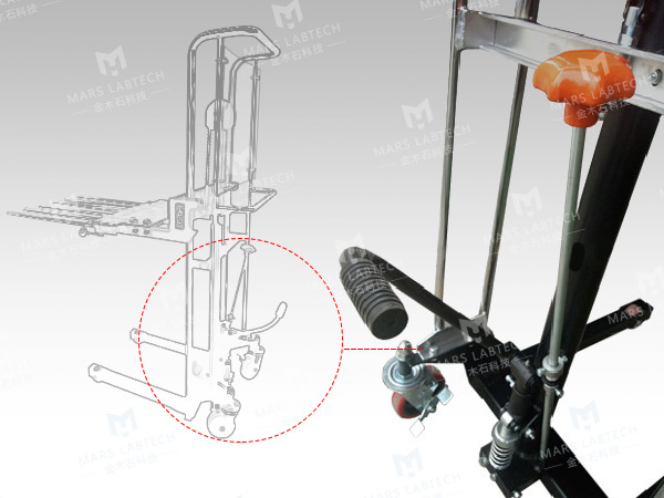 金木石实验室手动坩埚放样叉车05